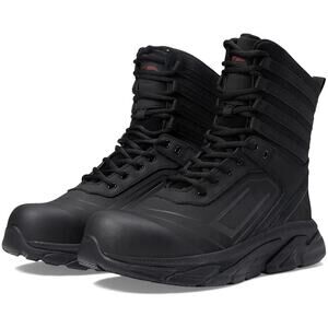 Avenger Mens K4 8" Composite Toe Work Boots US 10.5 Wide Black WP Leather EUC